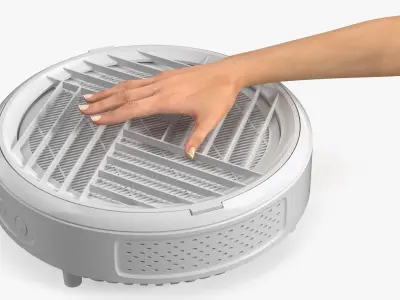 Hand on Manicure Dust Collector 3D model