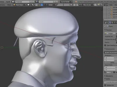 Comander Chavez 3D model