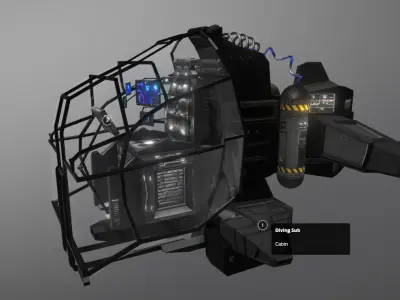 PERSONAL SUBMARINE - Concept Classic Low-poly 3D model