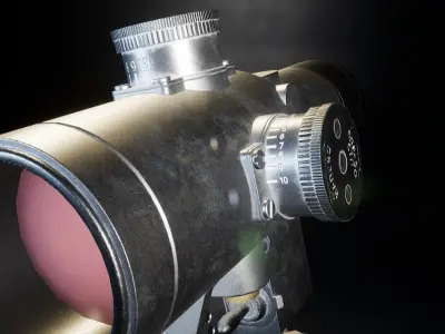 AAA PSO Scope Game Ready PBR Low-poly 3D model