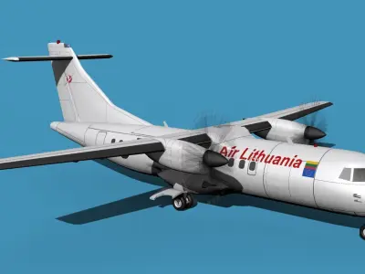 ATR-42-320 Air Lithuania 3D model