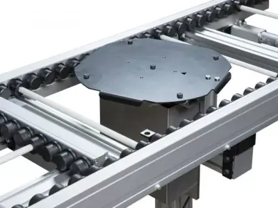 Automated Pallet Handling with Lifter and Incline Options  3D model