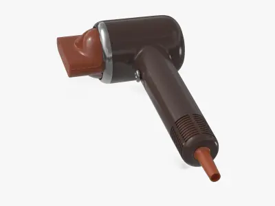 Compact Ionic Hair Dryer for Styling 3D model