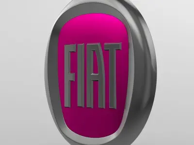 Fiat logo 3D model by 3dlogoman