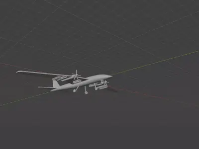 Unmanned Combat Aerial Vehicle Stage 1  3D print model