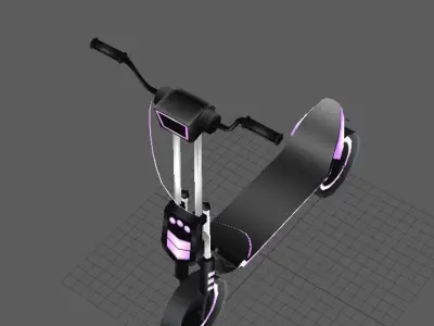 scooter lowpoly Low-poly 3D model purchase