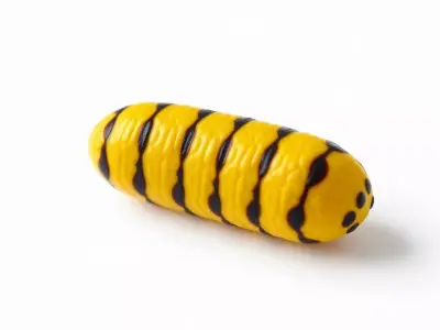 Vibrant Caterpillar Toy model pack Low-poly 3D model