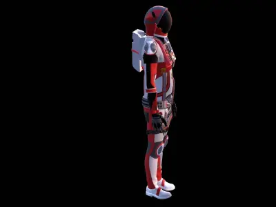 Astronaut Spacesuit Singapore 3D model
