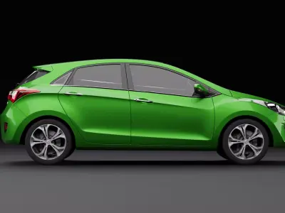 Hyundai i30 Green 3D model