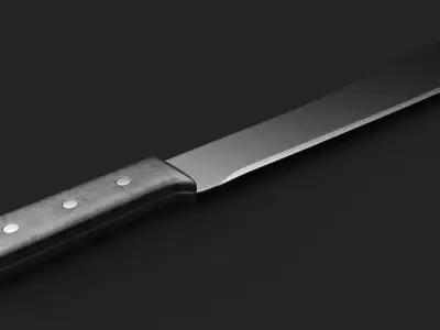 Machete knife 3D model