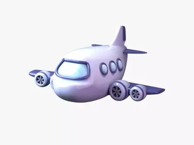 Airplane 3D Illustration 3D model