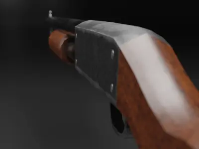 SHOTGUN Free low-poly 3D model purchase