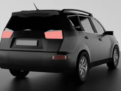 Low Poly Car Low-poly 3D model order