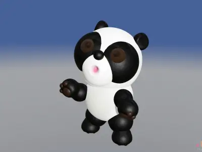 Cute Panda   Printable Model 3D model