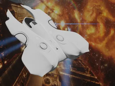 Chamaleo spaceship 3D model