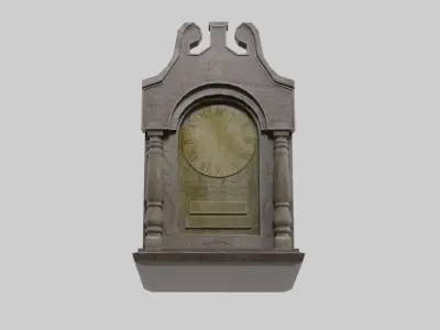 Old vintage furniture realistic low poly - 2 Low-poly 3D model