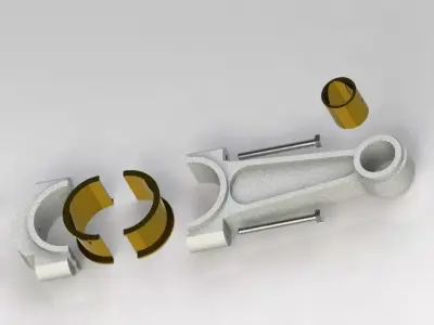 Protec 7-46 Connecting rod Free 3D model