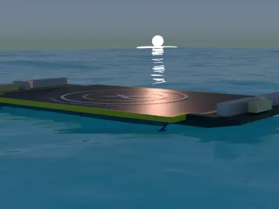 Of Course I Still Love You Droneship Low-poly 3D model