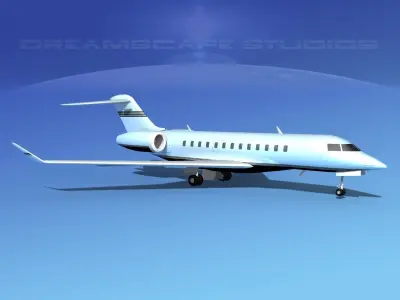 Bombardier Global Express 6000 V14 3D model