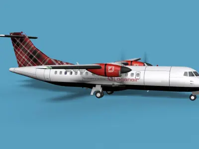ATR  ATR-42-500 Logan Air 3D model