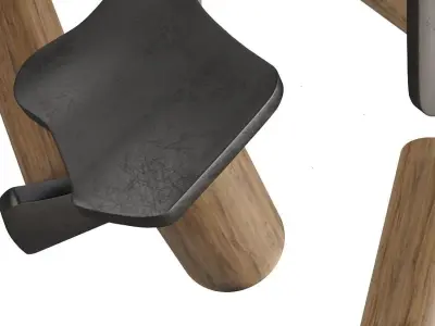 Industrial Wall Hooks by Blanked Studios 3D model