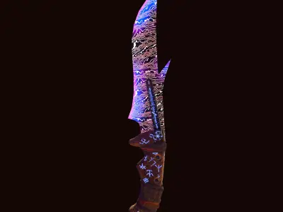 Knife      Invulnerable Low-poly 3D model