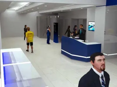 First floor of commercial premises 3D model