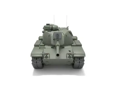 M60 American tank Low-poly 3D model
