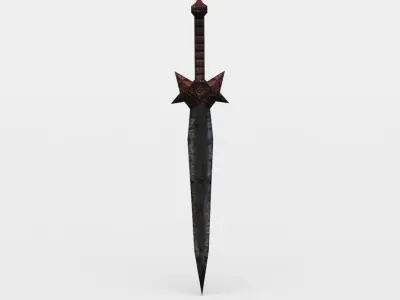 Dagger sword Low-poly 3D model order