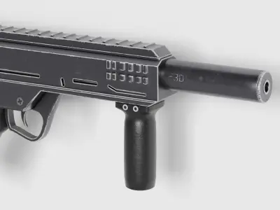 gun pack 5 Low-poly 3D model
