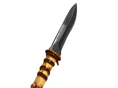 Tactical Percival Dagger PBR Model Low-poly 3D model