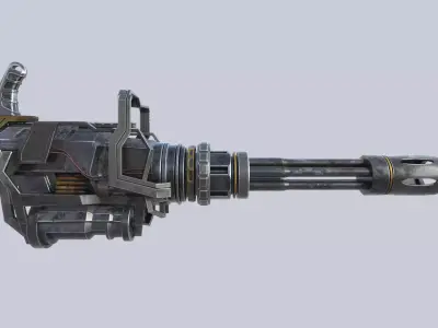 Minigun 3D model get