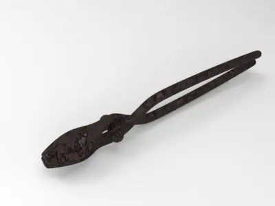 Blacksmith tongs Low-poly 3D model purchase
