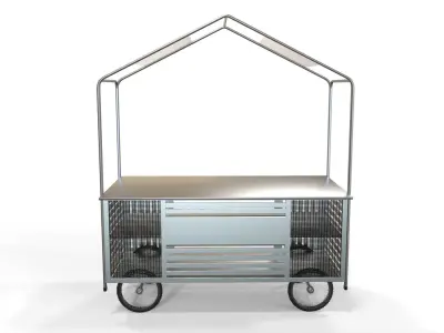 Cart Design Low-poly 3D model