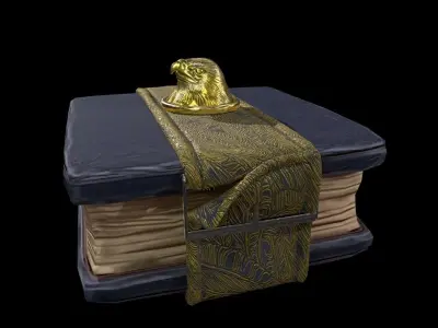 FalconBook book of dead Low-poly 3D model