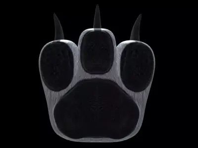3 Digit Paws Low-poly 3D model purchase