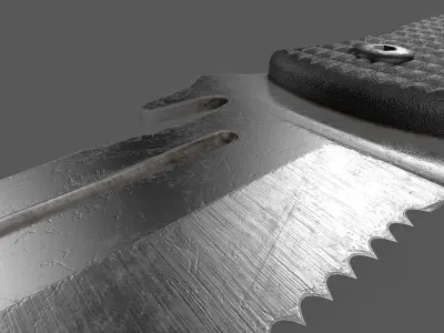 Tactical knife Free low-poly 3D model purchase