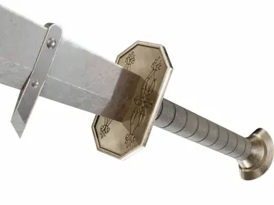 Fanged sword Free 3D model