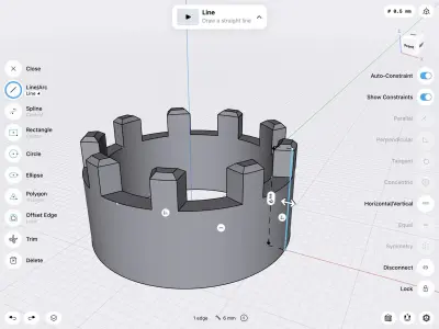 12 -6mm prong compartment stl file 3D print model