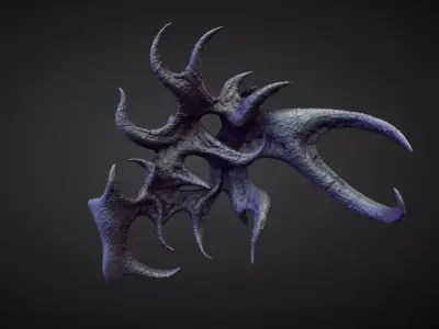 WING34 high poly sculpt 3D model