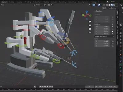 Da Vinci - Medical Robot Surgery 3D model