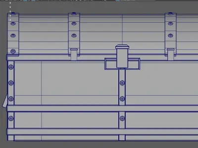 Chest Stylized Low-poly 3D model