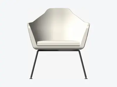 Chair - Simplicity - 4 Leg Metal Low-poly 3D model