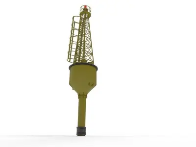 navigation buoy Low-poly 3D model
