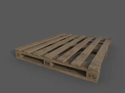 Wooden Pallet  Low-poly 3D model buy