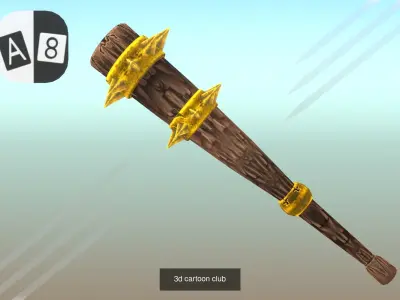 3d cartoon weapons 3D Model Pack