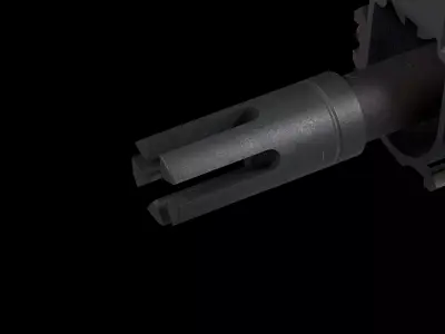 Threaded Muzzle Devices Pack 45 ACP Low-poly 3D model