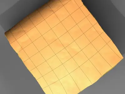 Insulation piece of paper with grid 3D model