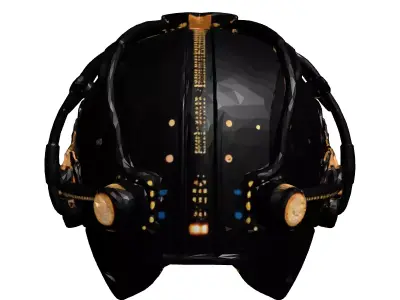 Futuristic Neural Interface Crown 3D model