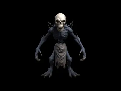 3d Model Skull Monsters And Zombies 3D model